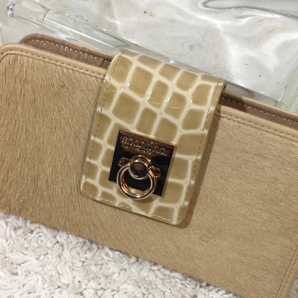 Spartina 449 leather shoulder bag and wallet set